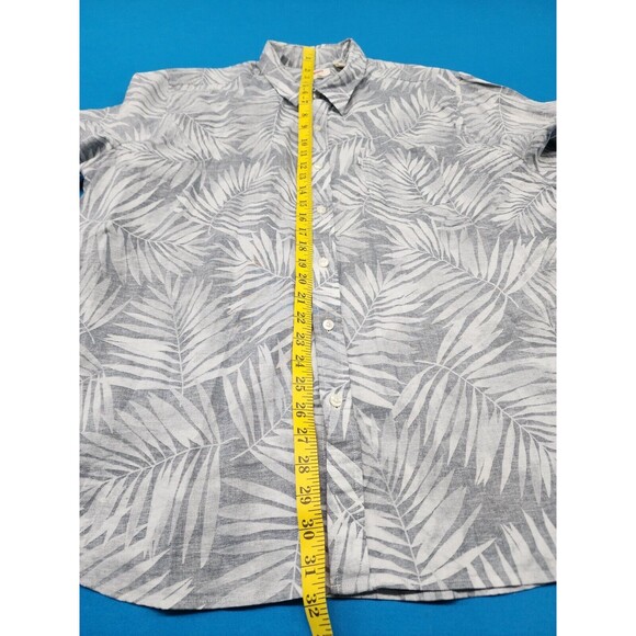 Levi's Men's Hawaiian Shirt Floral Logo Front Pockets Size 2XL (Cotton / Linen) - Picture 6 of 9